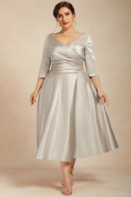 Robe Midi Satinée Éclipse - gallery 7
