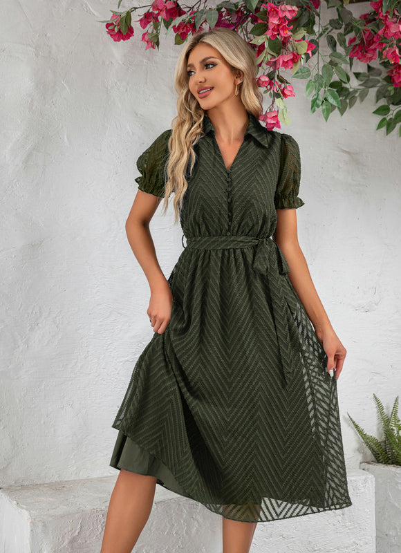 Robe Midi Chic Rayée - gallery 6