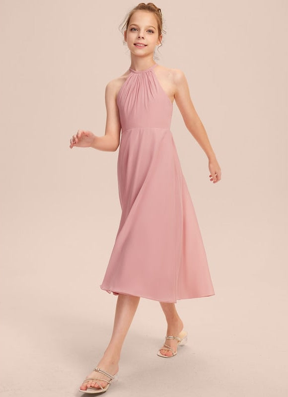 Robe Midi Mousseline Verte - gallery 2