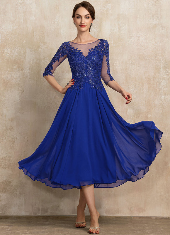 Robe Midi Azur Flottante
