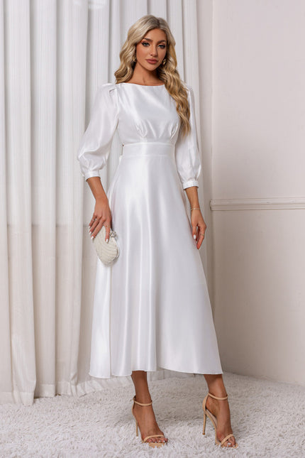 Robe Midi Col Bateau - gallery 6