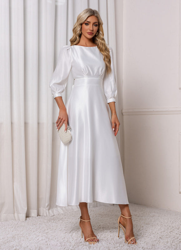 Robe Midi Col Bateau - gallery 6