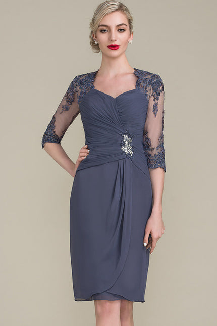 Robe Midi Satin Céleste - gallery 3