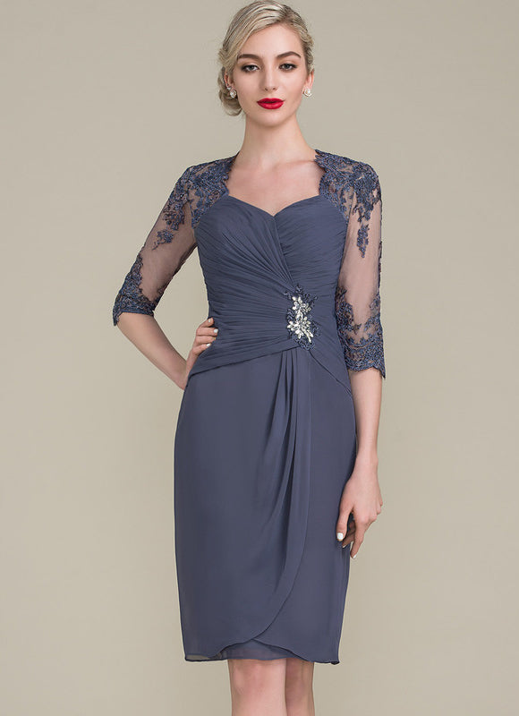 Robe Midi Satin Céleste - gallery 3