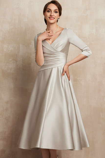 Robe Midi Satinée Éclipse - gallery 3
