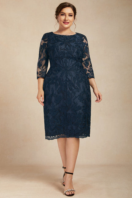 Robe Midi Dentelle Sophistiquée - gallery 7
