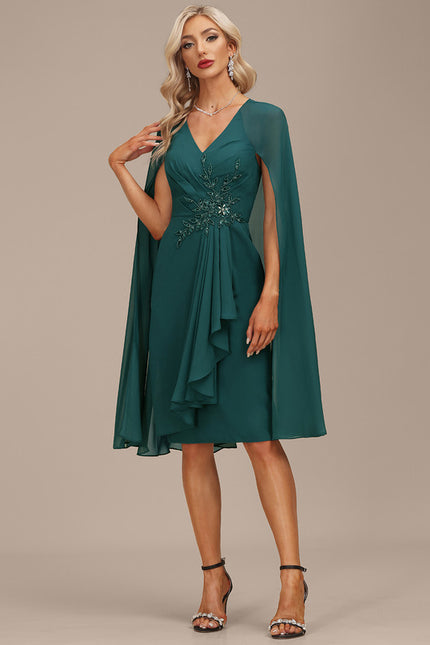 Robe Midi Chiffon Drapée - gallery 1