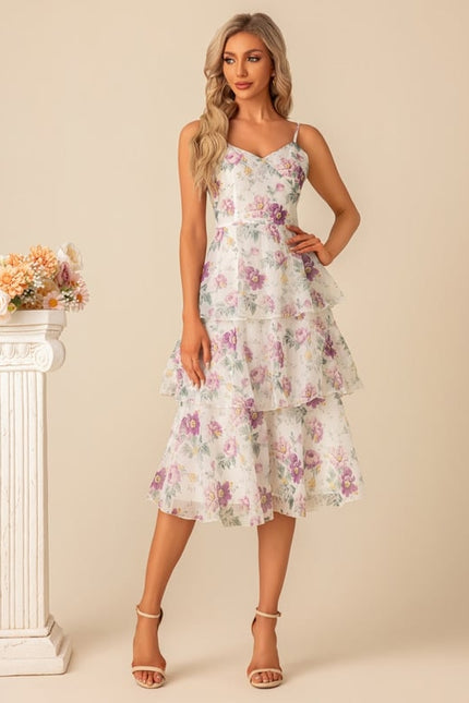 Robe Midi Cascade Florale - gallery 4