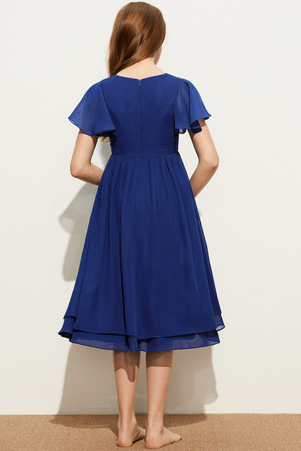 Robe Midi Bleu Flottante - gallery 3