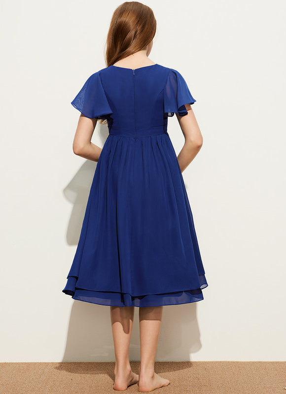 Robe Midi Bleu Flottante - gallery 3