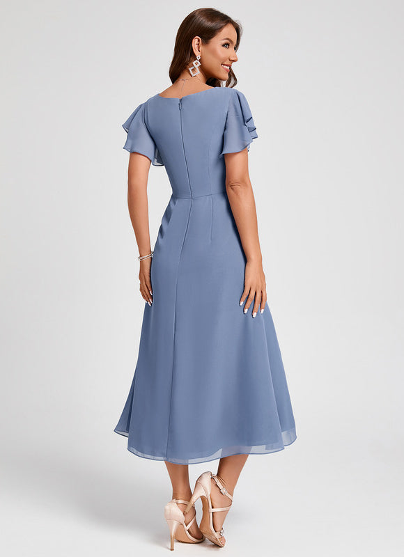 Midi Robe De Cocktail Pour Mariage Chic - gallery 2