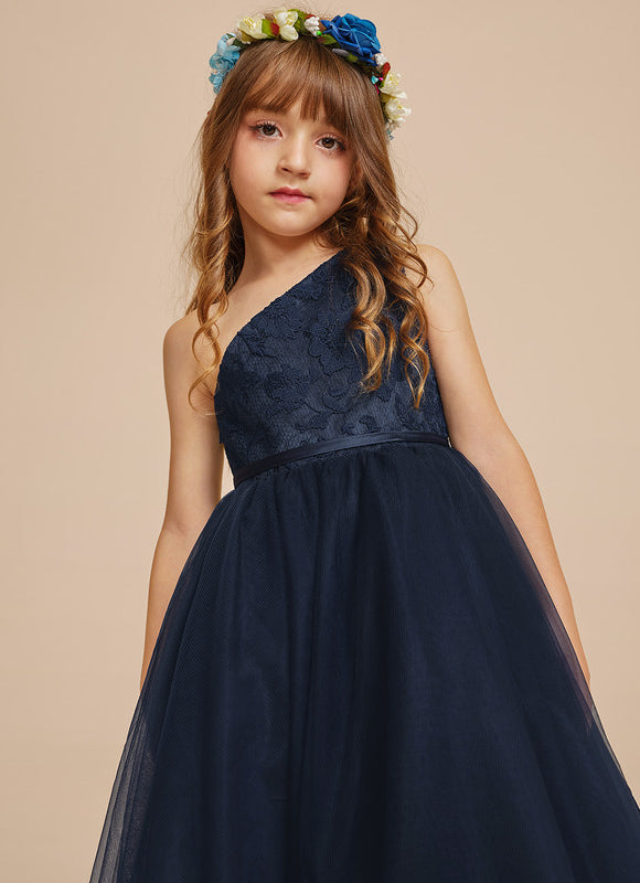 Robe Midi Tulle Une-Épaule - gallery 9