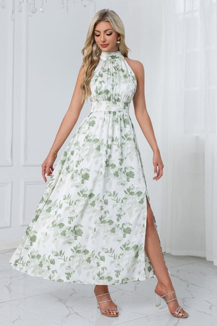 Robe Midi Florale Halter - gallery 2