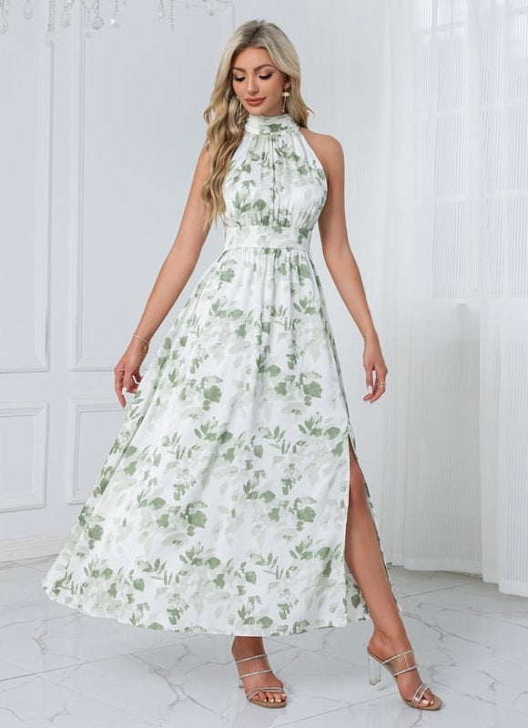 Robe Midi Florale Halter - gallery 2