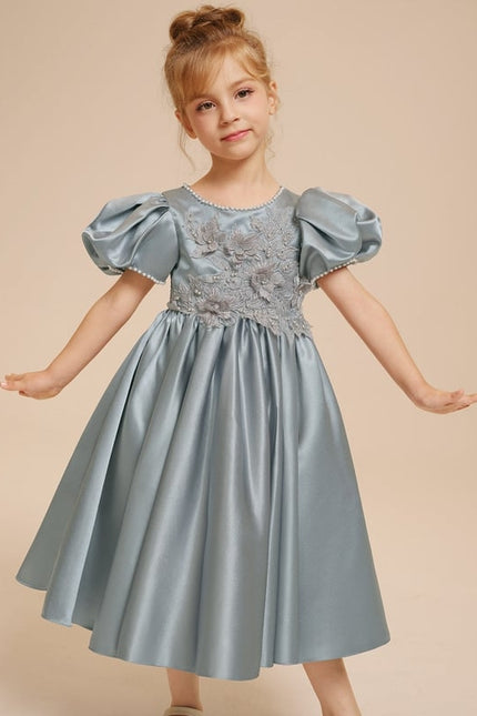 Robe Midi Satinée Enfant - gallery 2