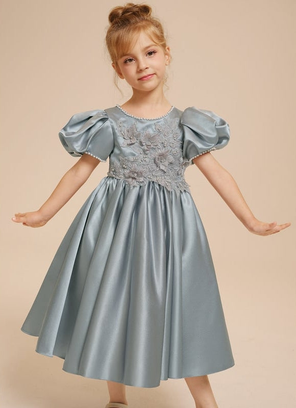 Robe Midi Satinée Enfant - gallery 2