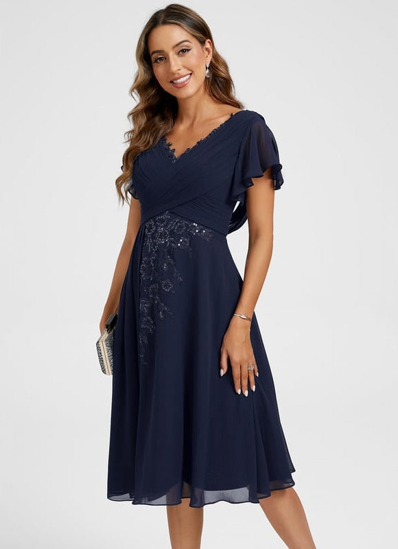 Midi Robe De Ceremonie - gallery 4