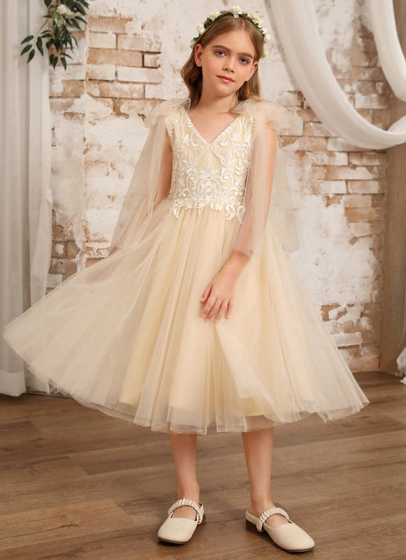 Robe Midi Tulle Beige - gallery 1