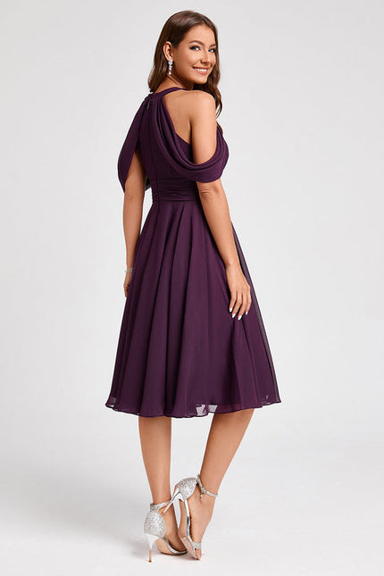 Robe Midi Violet Fluide - gallery 1