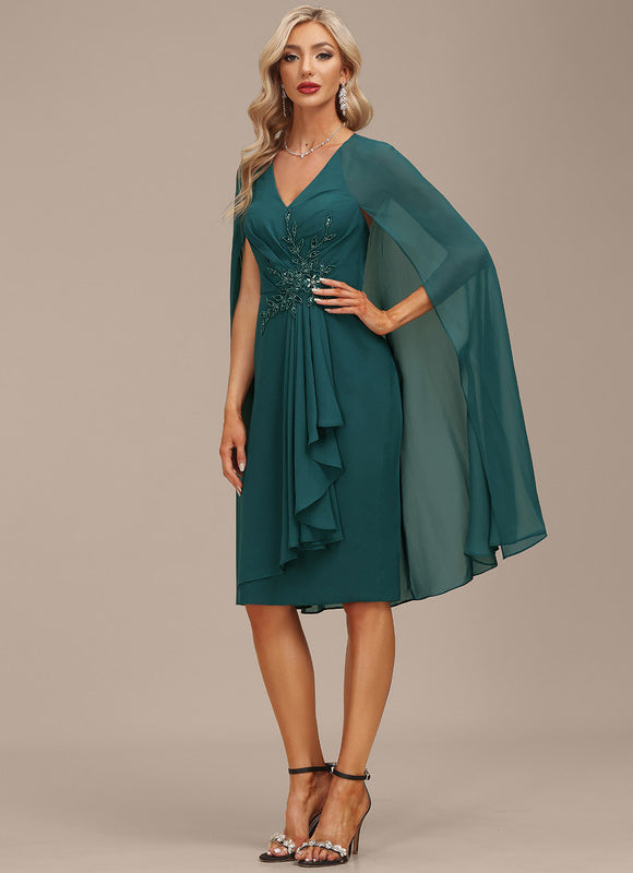 Robe Midi Chiffon Drapée - gallery 4