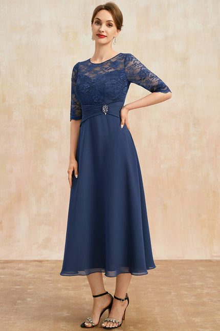 Robe Midi Mère Mariée Dentelle - gallery 3