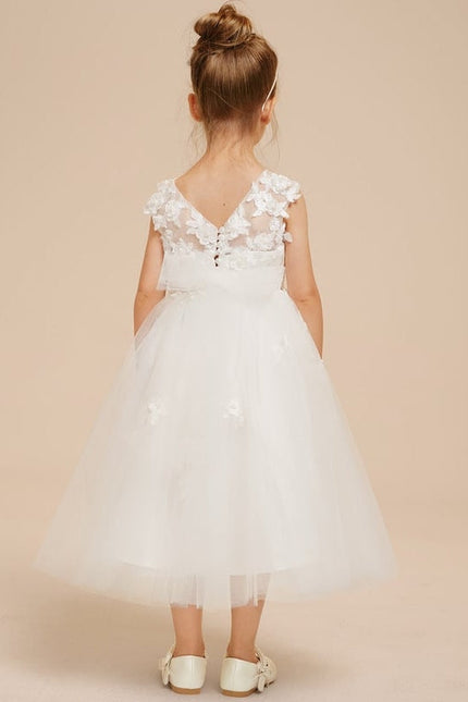 Robe Midi Enfant Évasée Tulle - gallery 5
