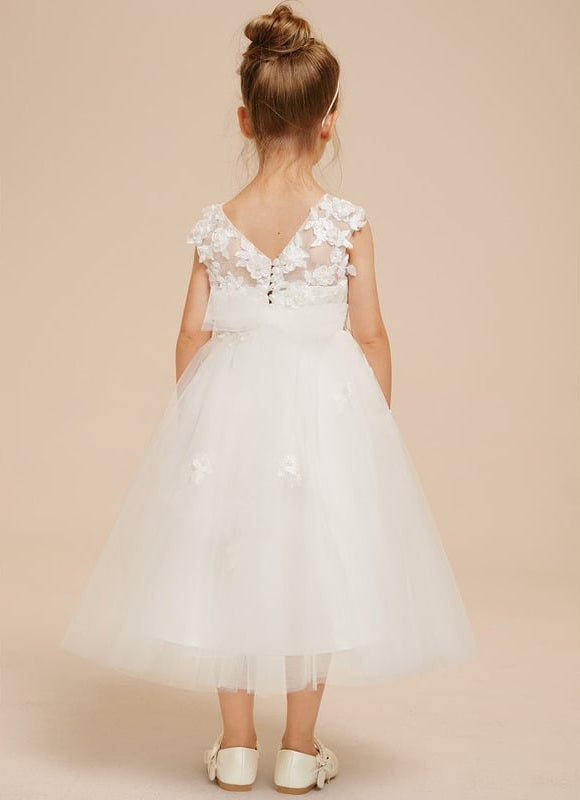 Robe Midi Enfant Évasée Tulle - gallery 5