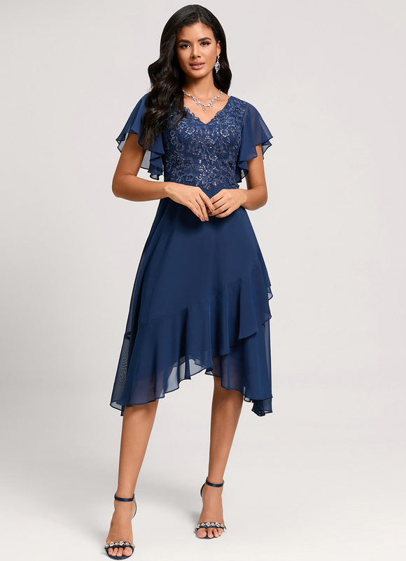 Robe Midi Fluide À Volants - gallery 5