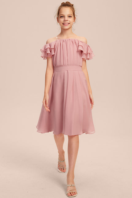 Robe Midi Chiffon Rosée - gallery 2