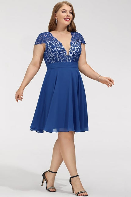 Robe Midi Bleu Envoûtant - gallery 7