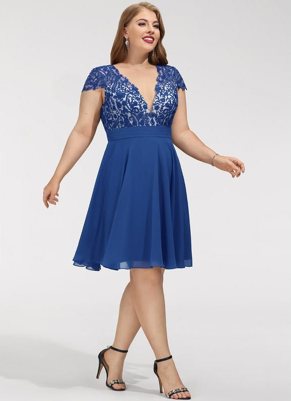 Robe Midi Bleu Envoûtant - gallery 7