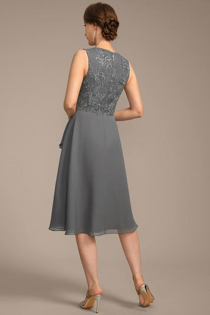 Robe Midi Sérénité Argentée - gallery 6