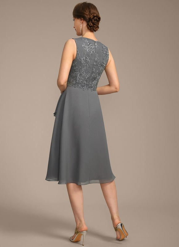 Robe Midi Sérénité Argentée - gallery 6