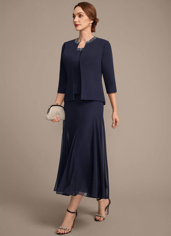 Robe Midi Veste Chic Mousseline - gallery 2