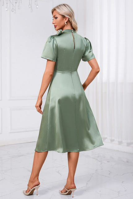 Robe Midi Satinée Chic - gallery 1