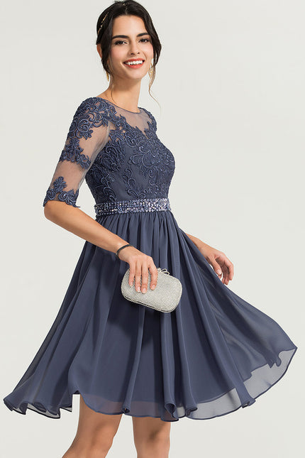 Robe Midi Chiffon Perlée - gallery 3
