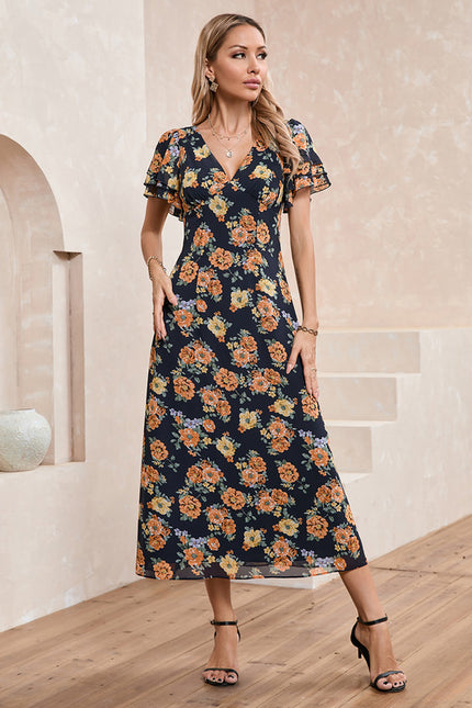 Robe Midi Florale Légère - gallery 2