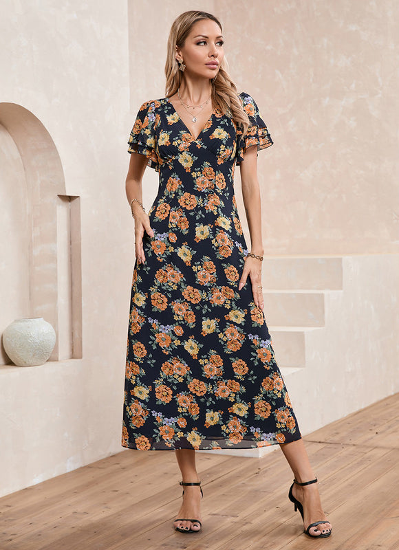 Robe Midi Florale Légère - gallery 2