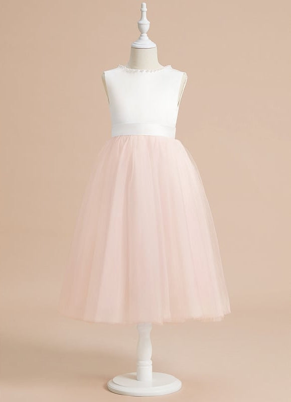 Robe Midi Satinée Poudrée - gallery 2