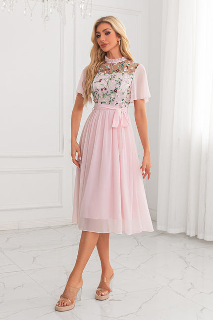 Robe Midi Illusion Florale - gallery 2