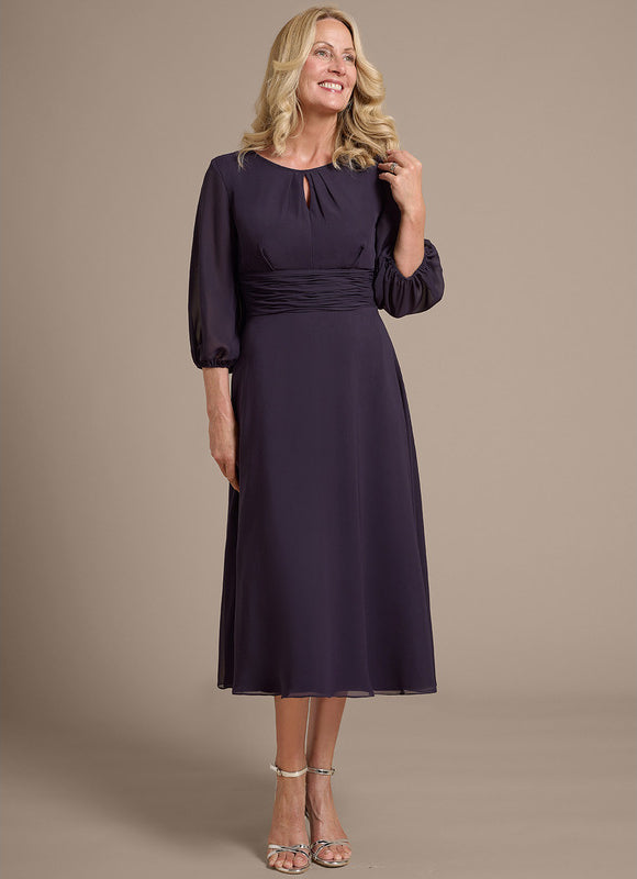 Robe Midi Prune - gallery 4