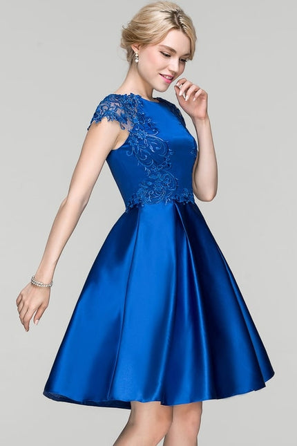 Robe Midi Satinée Azur