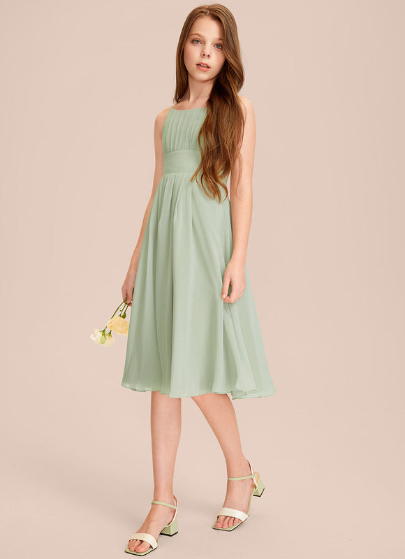 Robe Midi Évasée Marine - gallery 1