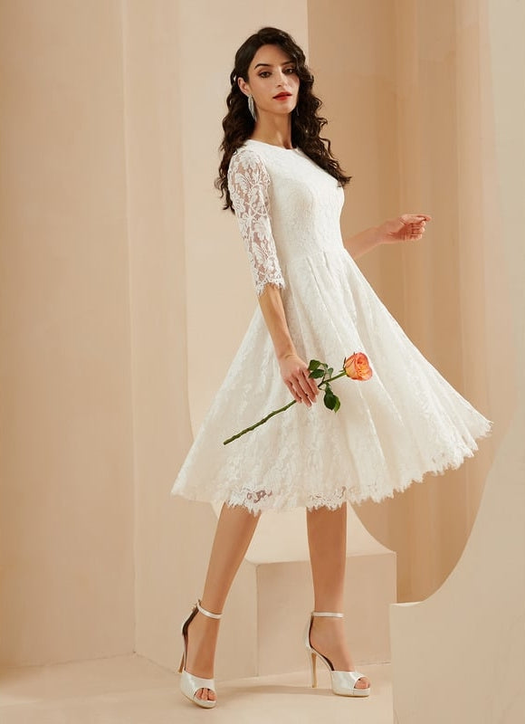 Robe Midi Dentelle Précieuse - gallery 5