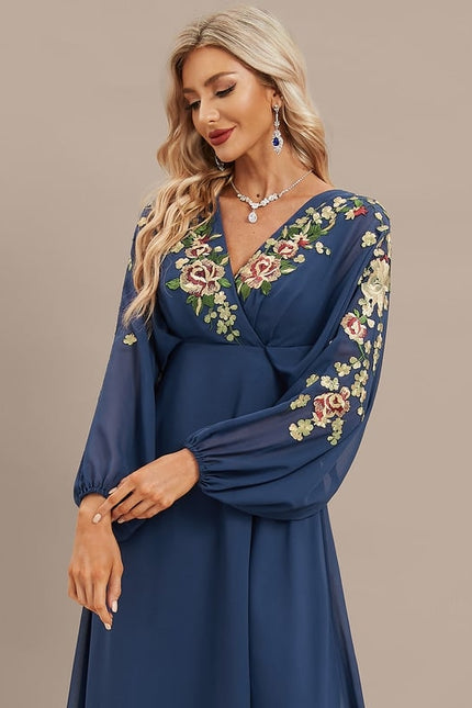 Robe Midi Sérénité Florale - gallery 1