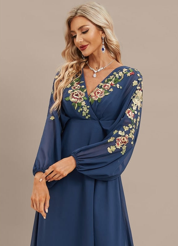 Robe Midi Sérénité Florale - gallery 1