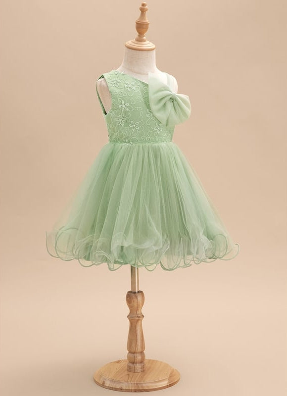 Robe Midi Tulle Verte - gallery 2