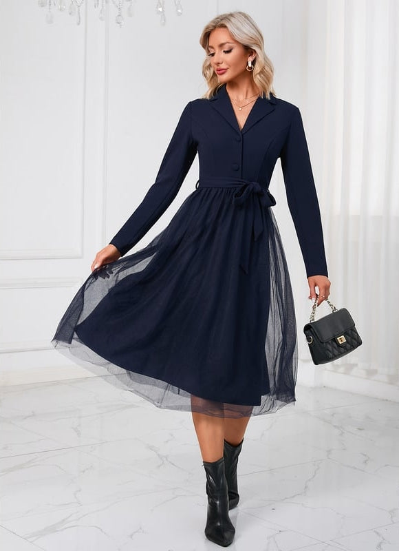 Robe Midi Élégante Tulle - gallery 4