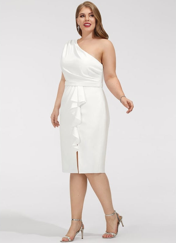 Robe Midi Asymétrique Verte - gallery 8