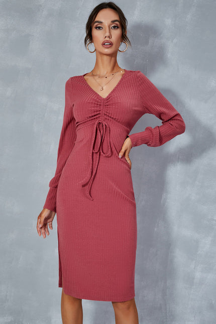 Robe Midi Moulante Texturée - gallery 2